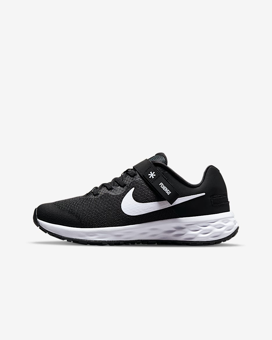 Nike Revolution 6 FlyEase Older Kids Easy On Off Road Running Shoes
